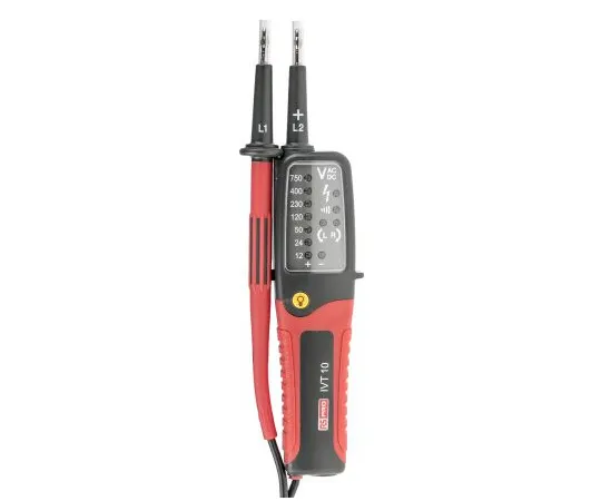 63-6932-57 RS PRO IVT-10, LED Voltage tester, 750V ac/dc, Continuity Check, Battery Powered, CAT III 750V 124-1961