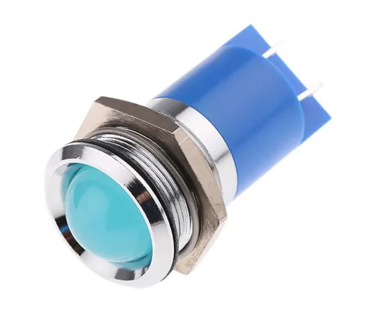 63-6585-20 RS PRO Blue Indicator, 230 V ac, 22mm Mounting Hole Size, Tab Termination, IP67 208-504