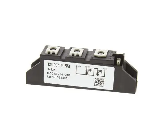 63-7352-28 IXYS, MCC56-16IO1B, Dual Thyristor Module SCR, 64A 1600V, 7-Pin TO-240AA MCC56-16IO1B