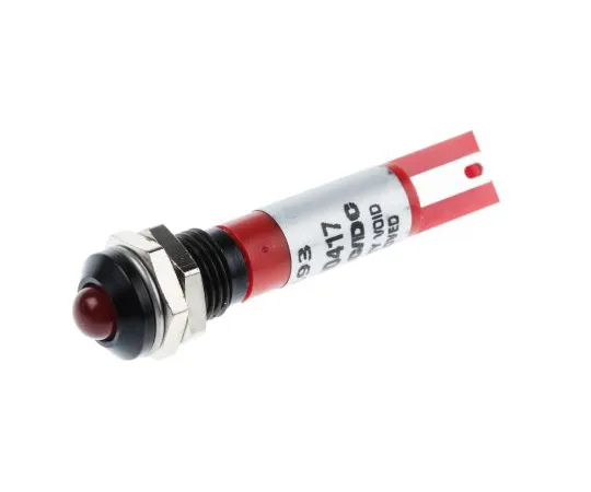 63-6587-94 RS PRO Red Indicator, 24 V ac/dc, 8mm Mounting Hole Size, Solder Tab Termination, IP67 212-193