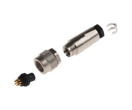 63-7018-87 Binder 712 Series M9 Cable Mount Connector, 8 contacts Socket 99.0426.10.08
