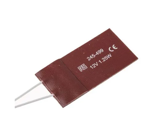 63-6602-94 RS PRO Silicone Heater Mat, 1.25 W, 25 x 50mm, 12 V dc 245-499