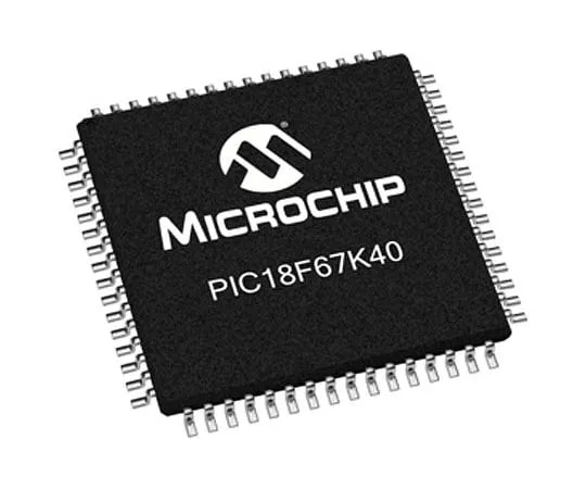 63-7002-14 Microchip PIC18F67K40-E/PT, 8bit PIC18 Microcontroller, 64MHz, 128 kB Flash, 64-Pin TQFP PIC18F67K40-E/PT