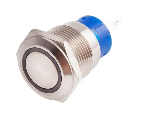 63-6775-26 RS PRO Single Pole Double Throw (SPDT) Momentary White LED Push Button Switch, IP67, 19.2 (Dia.)mm, Panel Mount, 250V ac 111-3890