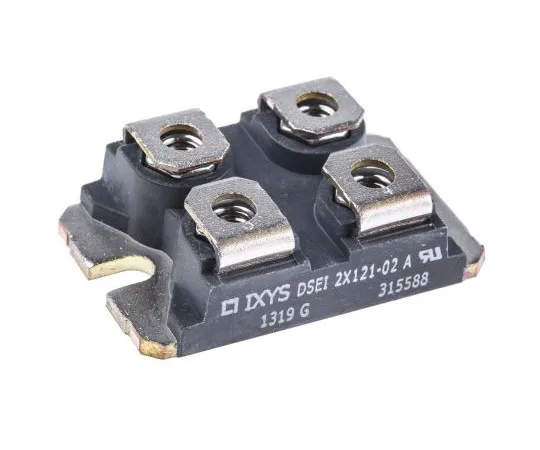63-7351-79 IXYS 200V 123A, Dual Silicon Junction Diode, 12-Pin SOT-227B DSEI2X121-02A DSEI2X121-02A