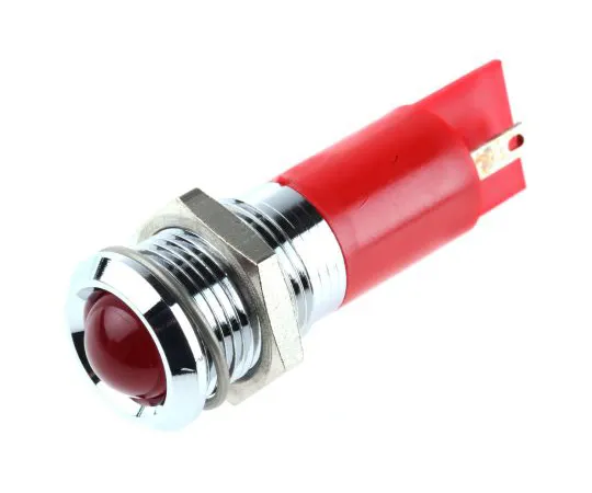63-6582-81 RS PRO Red Indicator, 24 V ac/dc, 14mm Mounting Hole Size, Solder Tab Termination 205-870