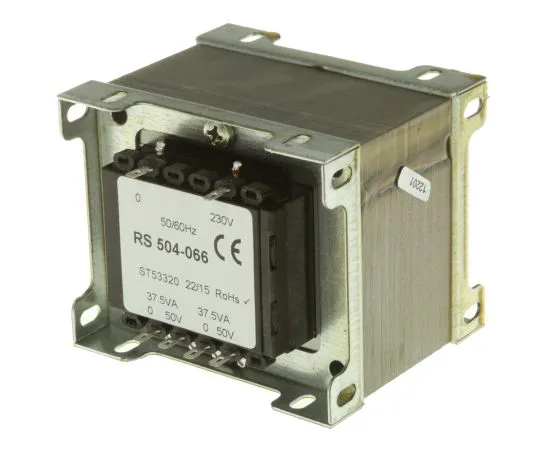 63-6679-94 RS PRO 75VA 2 Output Chassis Mounting Transformer, 50V ac 504-066