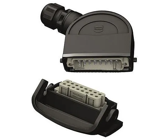 63-6989-22 Han-Eco Series size 16 A Bulkhead Mount Connector Housing, 16A 19460160301