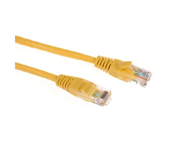 63-6704-13 RS PRO Yellow PVC Cat5e Cable U/UTP, 3m Male RJ45/Male RJ45 Terminated 557-288
