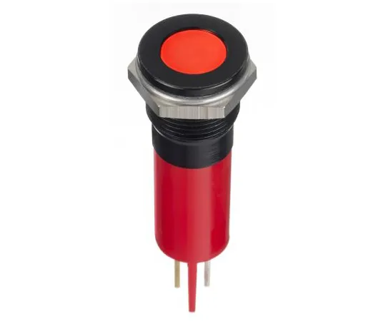 63-6950-41 RS PRO Red Indicator, 220 V ac, 12mm Mounting Hole Size, Faston, Solder Lug Termination, IP67 124-6400