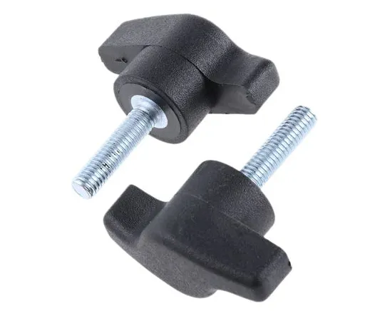63-6666-73 RS PRO Black Wing Clamping Knob, M5 478-488