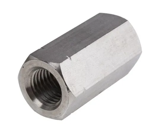 63-6733-05 60mm Plain Stainless Steel Coupling Nut, M20, A2 304 825-310