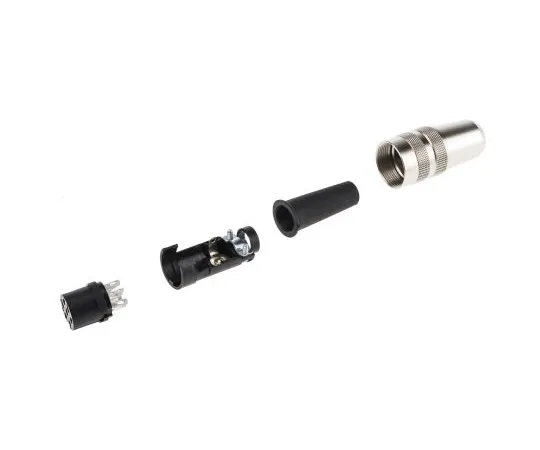 63-7019-24 Binder 680 Series Miniature Cable Mount Connector, 7 contacts Socket 09-0326-00-07