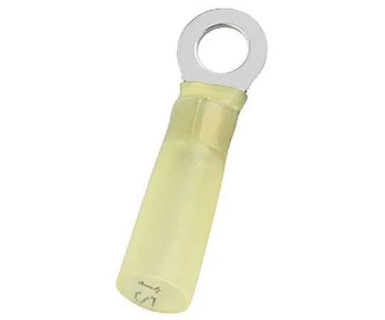 63-6977-80 RS PRO Insulated Crimp Ring Terminal, M5.3 (#10) Stud Size, 4mm² to 6mm² Wire Size, Yellow 125-1970