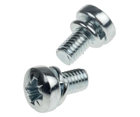 63-6611-94 RS PRO M6 x 12mm Zinc Plated Steel Pan Head Sems Screw, Spring Washer 279-278