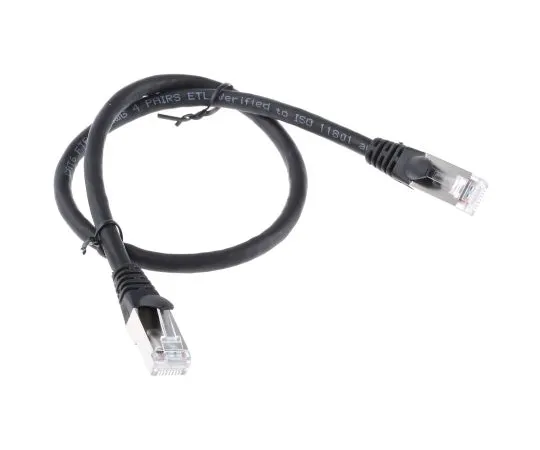 63-6703-47 RS PRO Black Cat6 Cable, F/UTP, Male RJ45/Male RJ45, Terminated, 500mm 556-843
