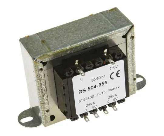 63-6680-65 RS PRO 50VA 2 Output Chassis Mounting Transformer, 9V ac 504-656