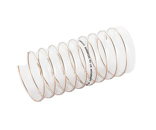 63-6994-37 Merlett Plastics PUR 5m Long Clear Flexible Ducting Reinforced, 20mm B*** Radius 9130661000000