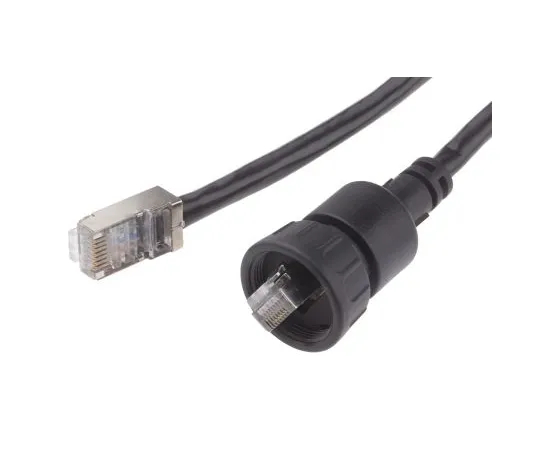 63-6780-73 RS PRO Black Cat5e Cable Shielded, 2m Male RJ45/Male RJ45 Terminated 111-6737