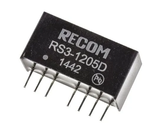 63-7349-89 Recom RS3 3W Isolated DC-DC Converter Through Hole, Voltage in 9 → 18 V dc, Voltage out ±5V dc RS3-1205D