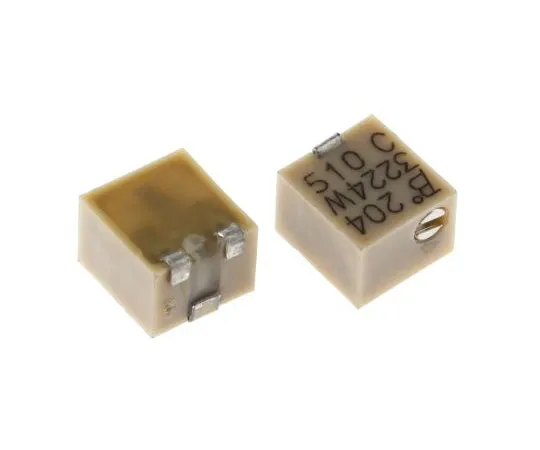 63-7351-32 200kΩ SMD Trimmer Potentiometer 0.25W Top Adjust Bourns 3224 Series 3224W-1-204E