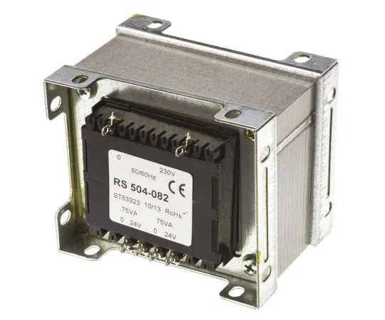 63-6679-97 RS PRO 150VA 2 Output Chassis Mounting Transformer, 24V ac 504-082