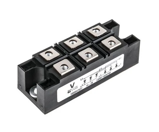 63-7353-62 Vishay VS-130MT160KPBF, 3-phase Bridge Rectifier Module, 160A 1600V, 6-Pin INT-A-PAK VS-130MT160KPBF