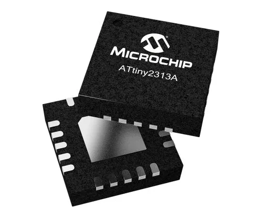 63-7028-67 Microchip, 8bit AVR Microcontroller, 10MHz, 2 kB Flash, 20-Pin SOIC ATTINY2313V-10SU