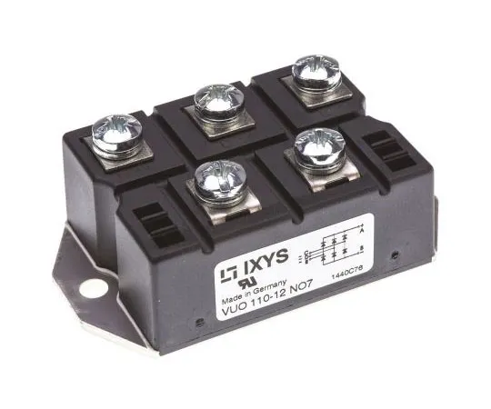 63-7352-16 IXYS VUO110-12NO7, 3-phase Bridge Rectifier Module, 127A 1200V, 5-Pin PWS E 1 VUO110-12NO7
