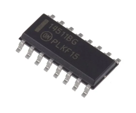 63-6968-15 ON Semiconductor MC14511BDG, 1 BCD to Decimal Decoder, Decoder, Driver, Latch, 1-of-4, Non-Inverting, 16-Pin SOIC MC14511BDG