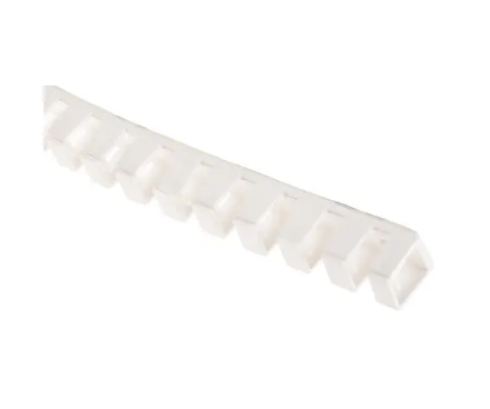 63-6710-76 RS PRO White Slotted Flexible Panel Trunking - Flexible Slot, W9 mm x D11mm, L0.5m, Polypropylene 598-591
