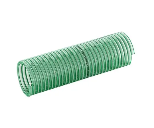 63-6992-98 Merlett Plastics PVC Hose, Green, 47.8mm External Diameter, 10m Long, Reinforced, 160mm B*** Radius, Liquid Applications 911022040000G