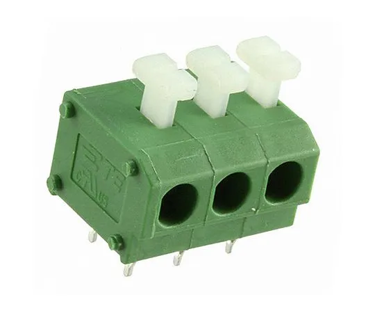 63-6880-85 Substrate Terminal Block 5mm Pitch 1 Row 3 Pole Green 1-2834018-3