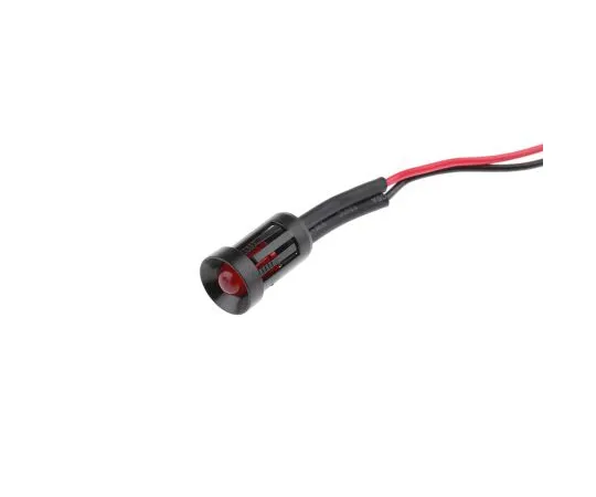 63-6583-31 RS PRO Red Indicator, 12 V dc, 8mm Mounting Hole Size, Lead Wires Termination 206-485