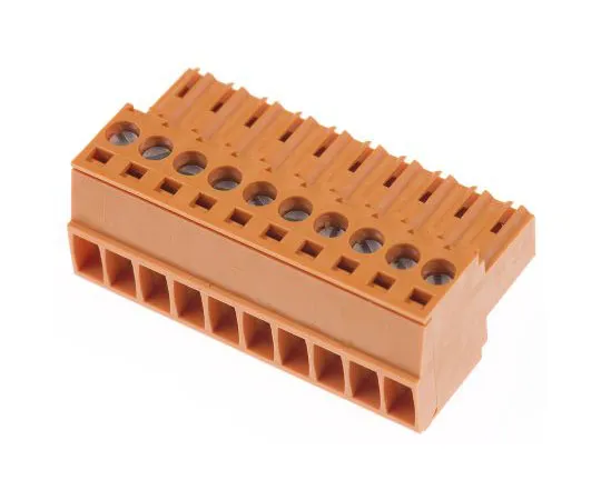 63-7351-14 Weidmüller BL Non-F***d Terminal Block, 10 Way/Pole, Screw Down Terminals, 28 → 14 AWG Cable Mount, PBT, 320 V BL 3.50/10/180 SN ORBX - 1597440000