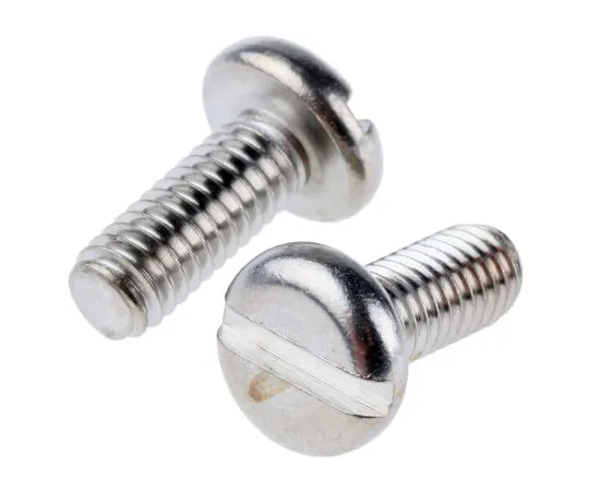 63-6575-94 RS PRO, M4 Pan Head, 10mm Stainless Steel Slot A4 316 Plain 189-377