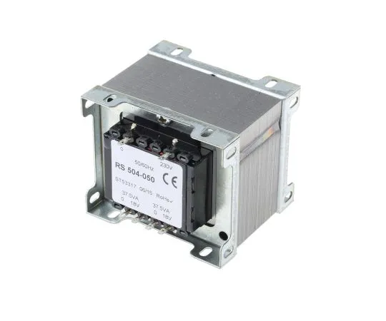 63-6679-91 RS PRO 75VA 2 Output Chassis Mounting Transformer, 18V ac 504-050