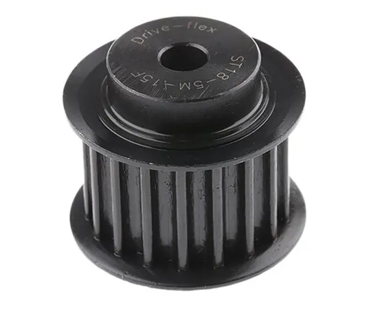 63-6574-35 RS PRO Timing Belt Pulley, Steel 15mm Belt Width x 5mm Pitch, 18 Tooth 184-319