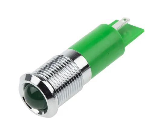 63-6583-99 RS PRO Green Indicator, 24 V ac/dc, 14mm Mounting Hole Size, Tab Termination, IP67 207-157