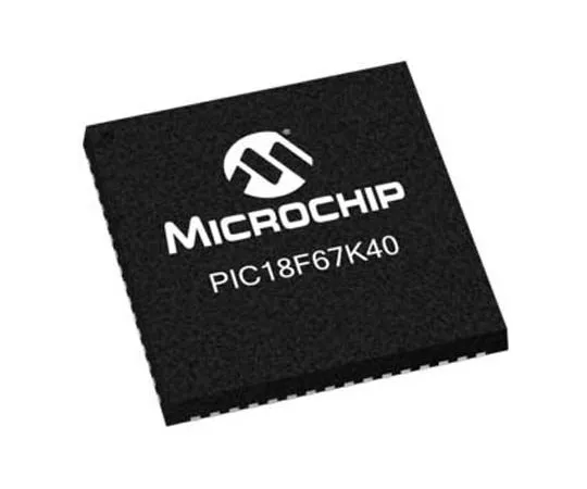 63-7040-03 Microchip PIC18LF67K40-I/MR, 8bit PIC18 Microcontroller, 64MHz, 128 kB Flash, 64-Pin QFN PIC18LF67K40-I/MR