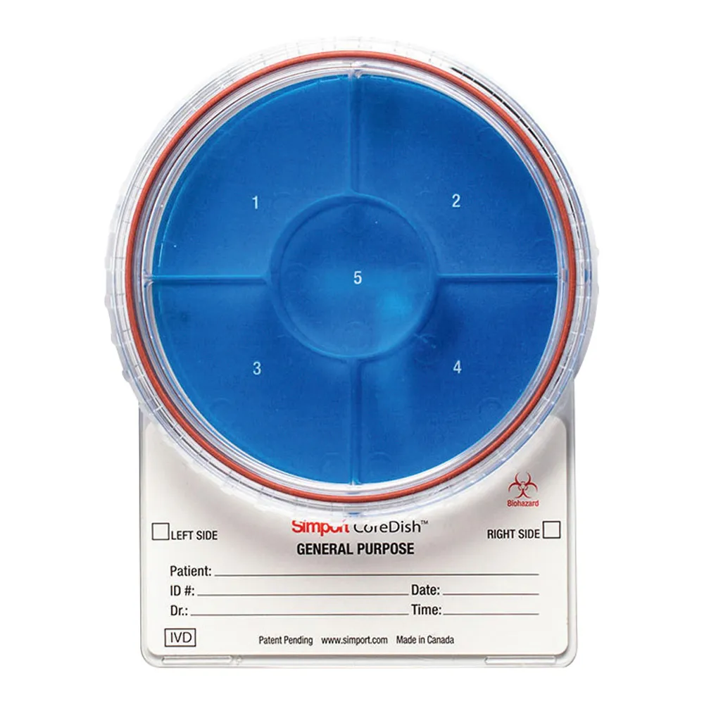 4-6551-04　［Discontinued］Physiological Specimen Storage Container (COREDISH®) 10% Formalin Included Number of Divides 5 1 Case (10 Pieces)　M970-D5