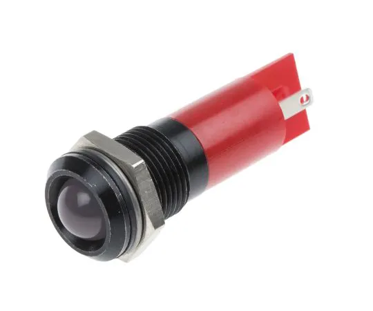 63-6581-54 RS PRO Red Indicator, 24 V ac/dc, 14mm Mounting Hole Size, Solder Tab Termination, IP67 203-896
