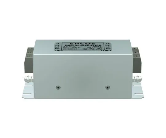 63-6658-17 RFI Filter 3-Phase 20 A Flange Mount 3.1 mA 1 Stage 3.3 mΩ UL 1283 B84143A0020R106
