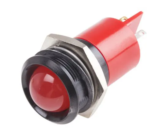 63-6587-42 RS PRO Red Indicator, 24 V ac/dc, 22mm Mounting Hole Size, Solder Tab Termination 211-459