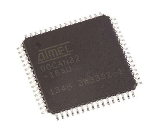 63-7014-37 Microchip, 8bit AVR Microcontroller, 16MHz, 32 kB Flash, 64-Pin TQFP AT90CAN32-16AU
