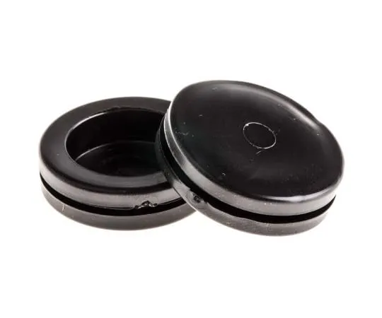 63-6712-04 RS PRO Black PVC 25mm Round Blind Grommet for Maximum of 20.5mm Cable Dia. 605-677