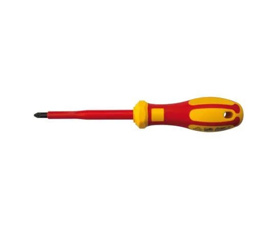 63-6979-11 RS Pro, VDE 1000V Approved Pozidriv; Slotted Insulated Screwdriver MOD1 Tip 80 mm Chrome Vanadium Molybdenum Steel 125-3088