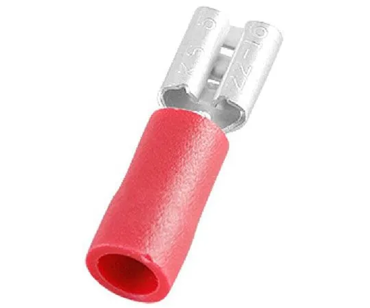 63-6977-61 RS Pro Red Insulated Crimp Receptacle, 4.75 x 0.5mm, 0.5mm² to 1.5mm², 22AWG to 16AWG, Tin Plated 125-1945