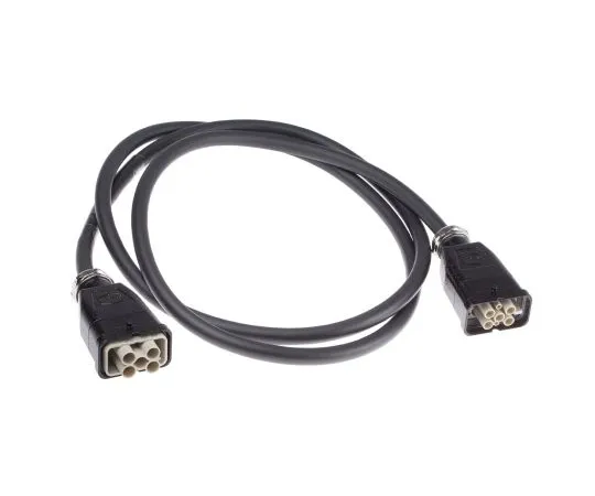 63-6848-63 Heavy-duty Power Connectors Han Q Series Male to Female 4 Pole s 14 A 600 V ac 20871473001200