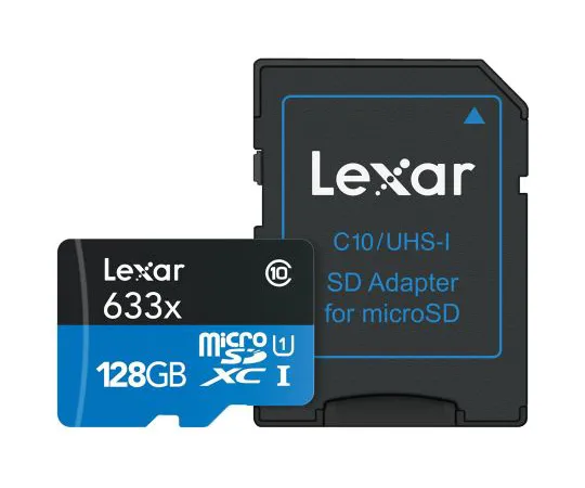 63-7001-30 Lexar 128 GB MicroSDXC Card Class 10, UHS-1 U1 LSDMI128BBEU633A